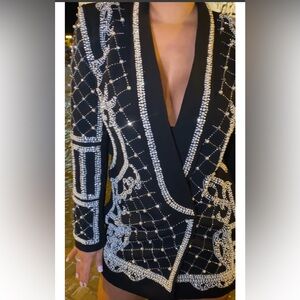 SPARKLING IN PARIS BLAZER DRESS